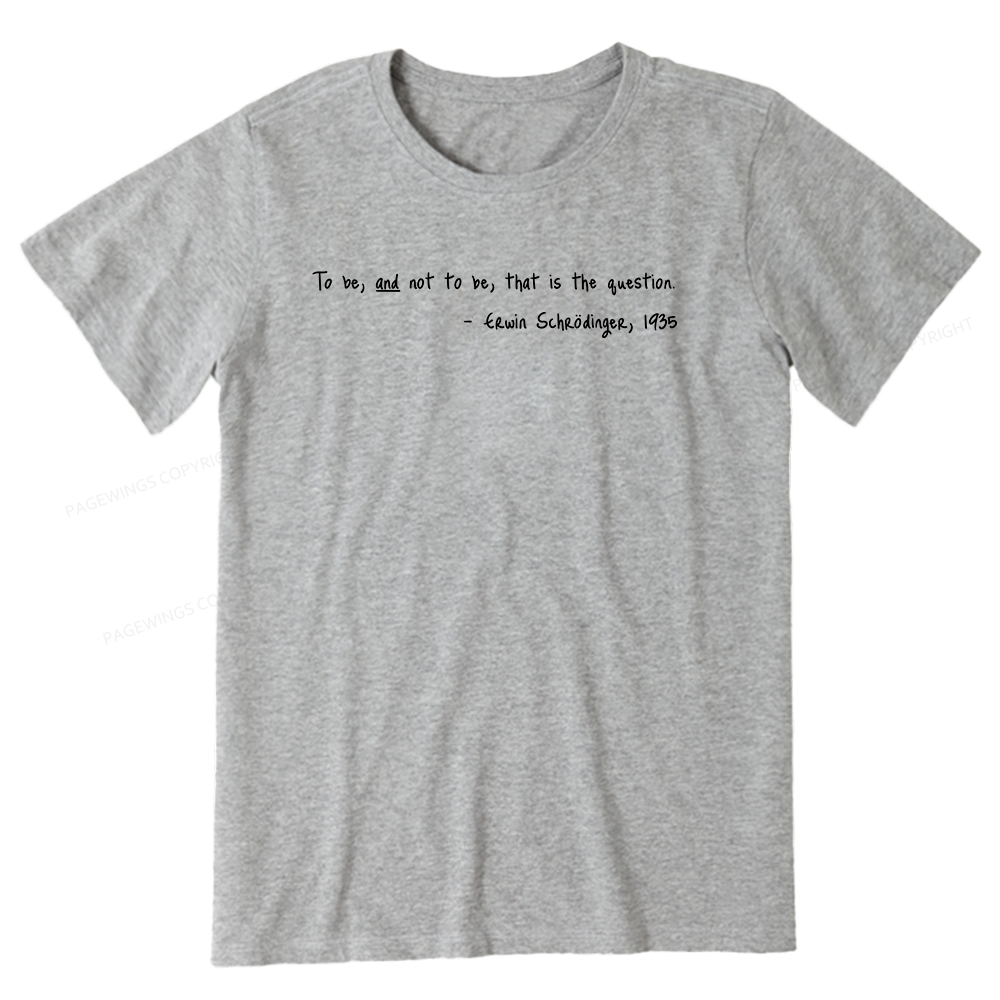 Pagewing Shakespeare Schrodinger16159 Bookish Unisex Classic T-shirt