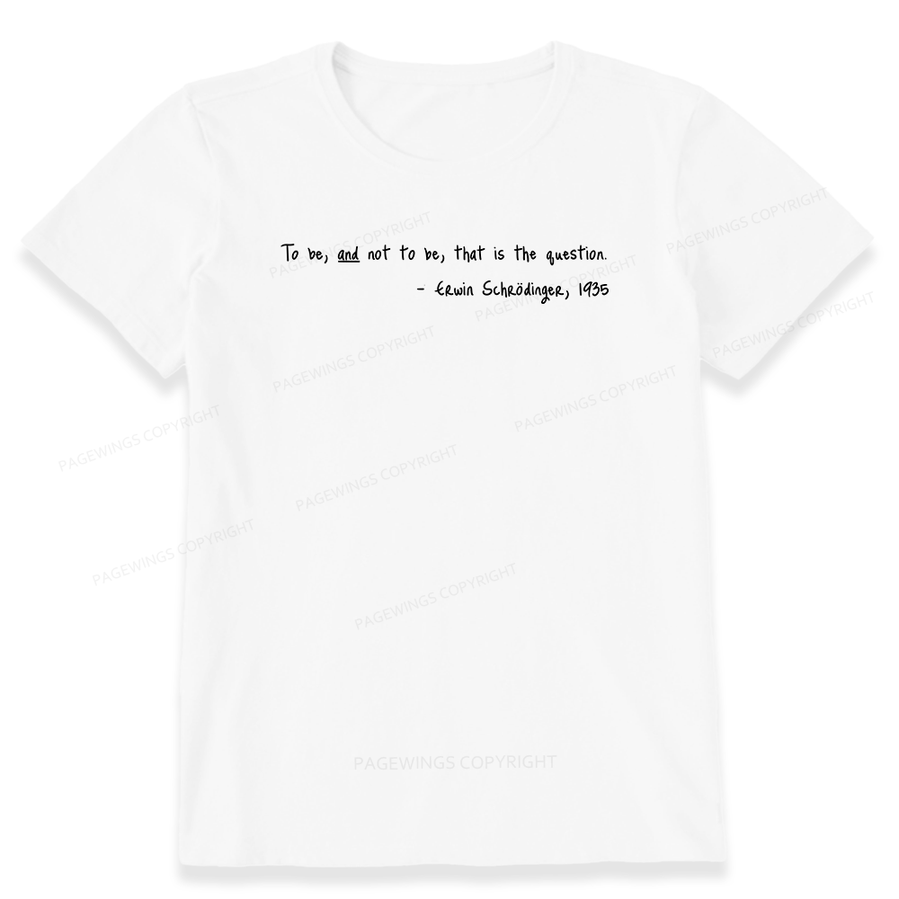 Pagewing Shakespeare Schrodinger16159 Bookish Unisex Classic T-shirt