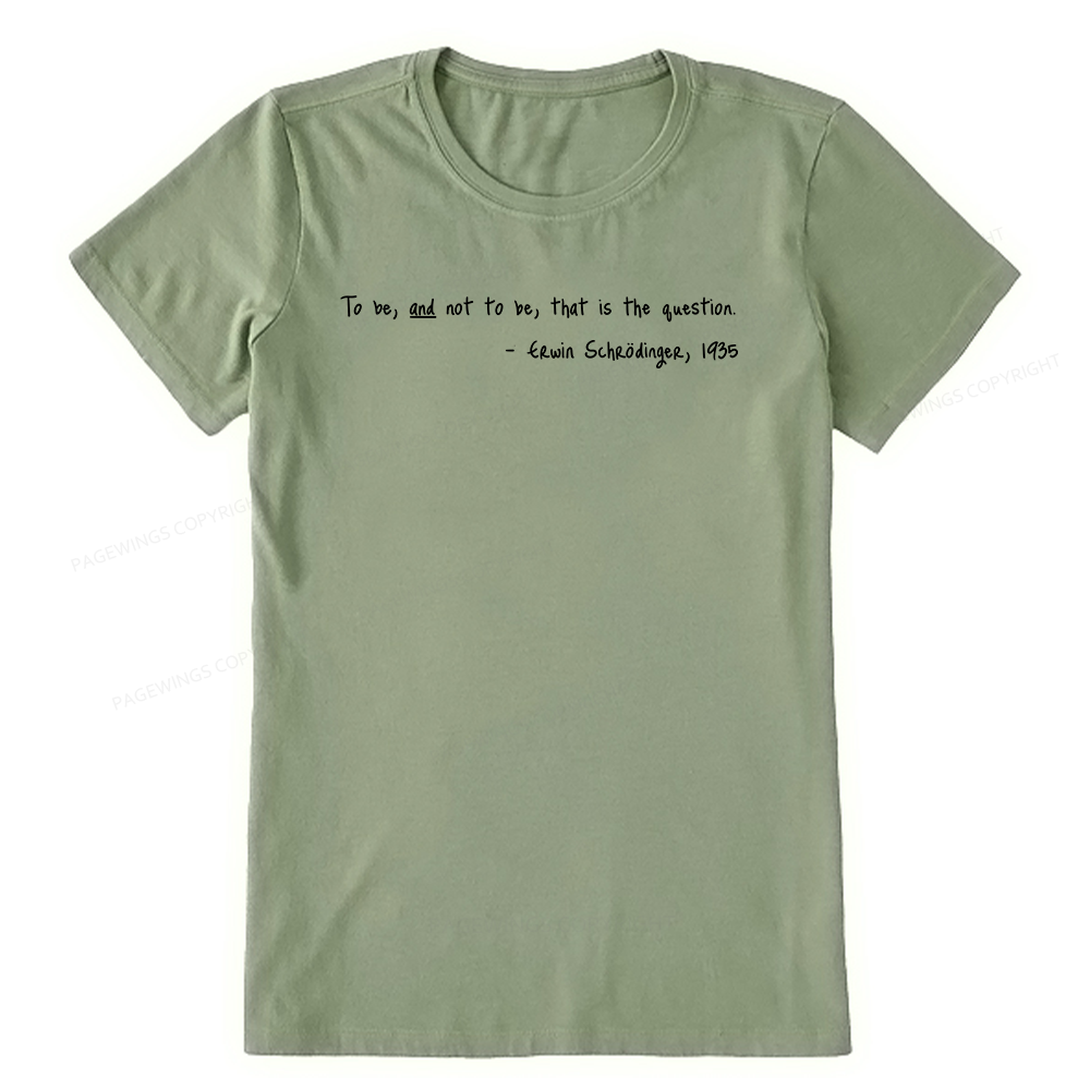 Pagewing Shakespeare Schrodinger16159 Bookish Unisex Classic T-shirt