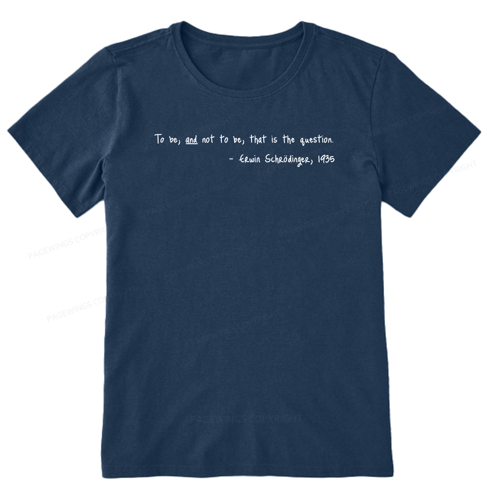 Pagewing Shakespeare Schrodinger16159 Bookish Unisex Classic T-shirt
