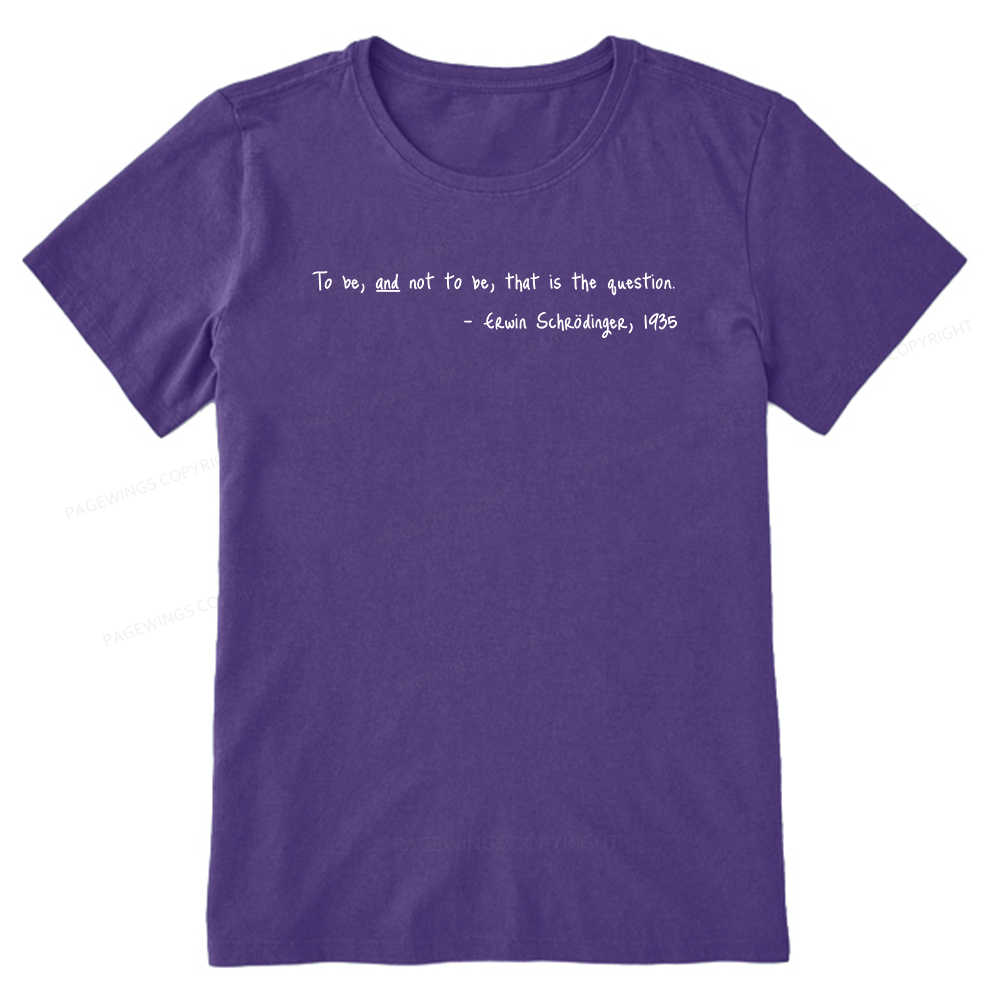 Pagewing Shakespeare Schrodinger16159 Bookish Unisex Classic T-shirt