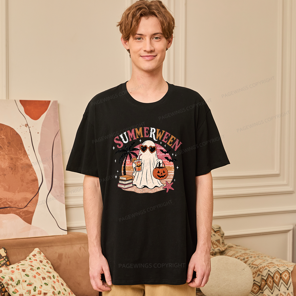 Pagewing Summerween Beach16156 Bookish Unisex Classic T-shirt
