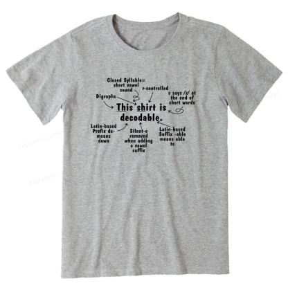 Pagewing This Shirt Is Decodable16123 Bookish Unisex Classic T-shirt