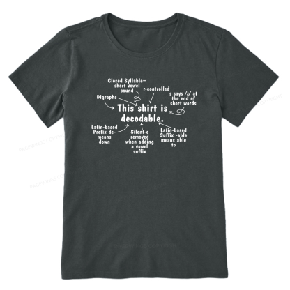Pagewing This Shirt Is Decodable16123 Bookish Unisex Classic T-shirt