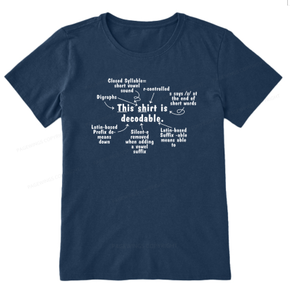 Pagewing This Shirt Is Decodable16123 Bookish Unisex Classic T-shirt