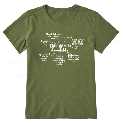 Pagewing This Shirt Is Decodable16123 Bookish Unisex Classic T-shirt