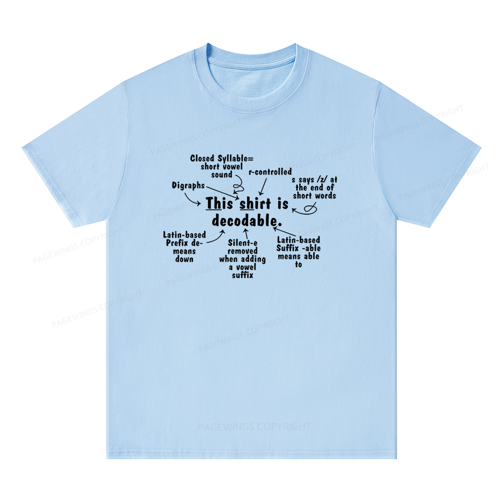 Pagewing This Shirt Is Decodable16123 Bookish Unisex Classic T-shirt