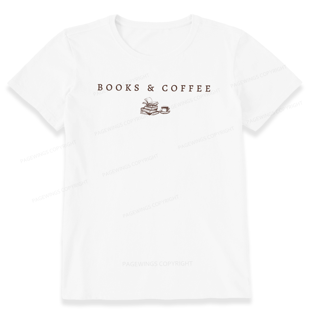 Pagewings Books and Coffee16006 Bookish Unisex Classic T-shirt