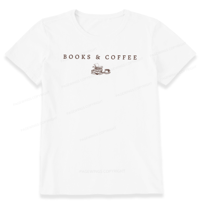 Pagewings Books and Coffee16006 Bookish Unisex Classic T-shirt