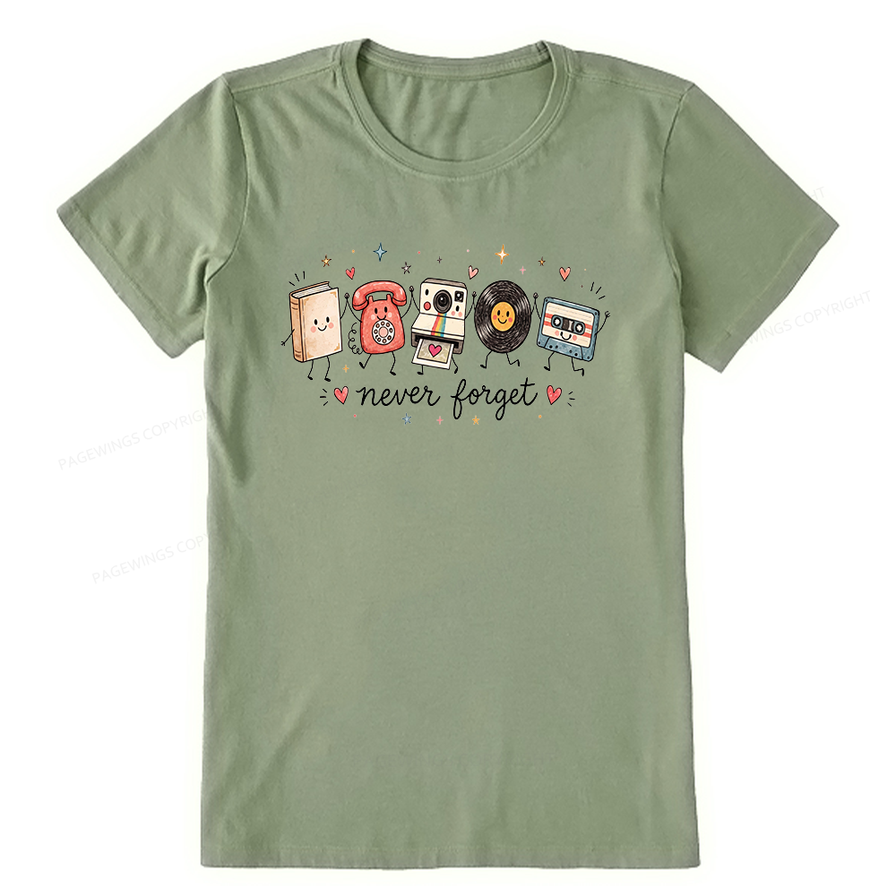 Pagewing Never Forget Bookish Unisex Classic T-shirt