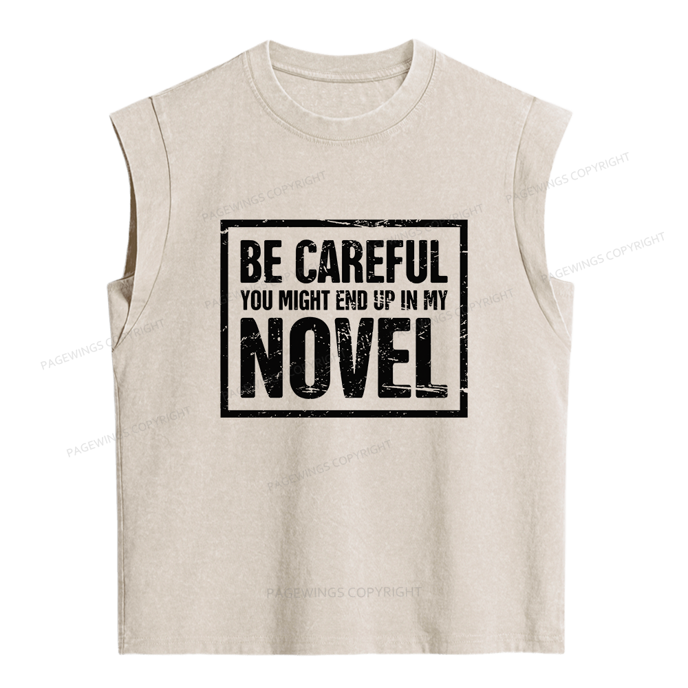 Pagewings You Might End Up In My Novel Women's Washed Tank Top