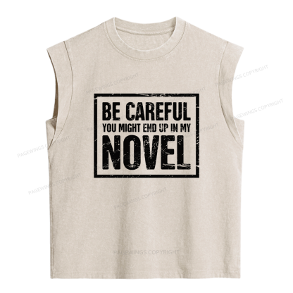 Pagewings You Might End Up In My Novel Women's Washed Tank Top