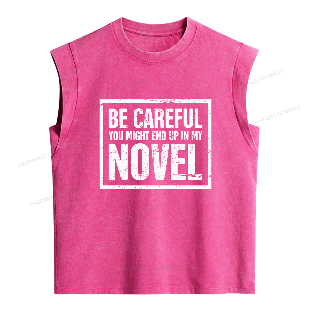 Pagewings You Might End Up In My Novel Women's Washed Tank Top