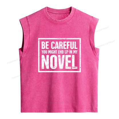 Pagewings You Might End Up In My Novel Women's Washed Tank Top