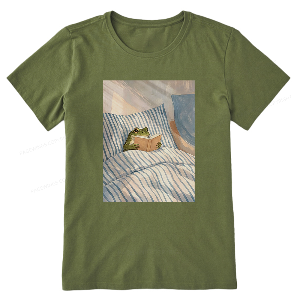 Pagewing Reading Frog Bookish Unisex Classic T-shirt