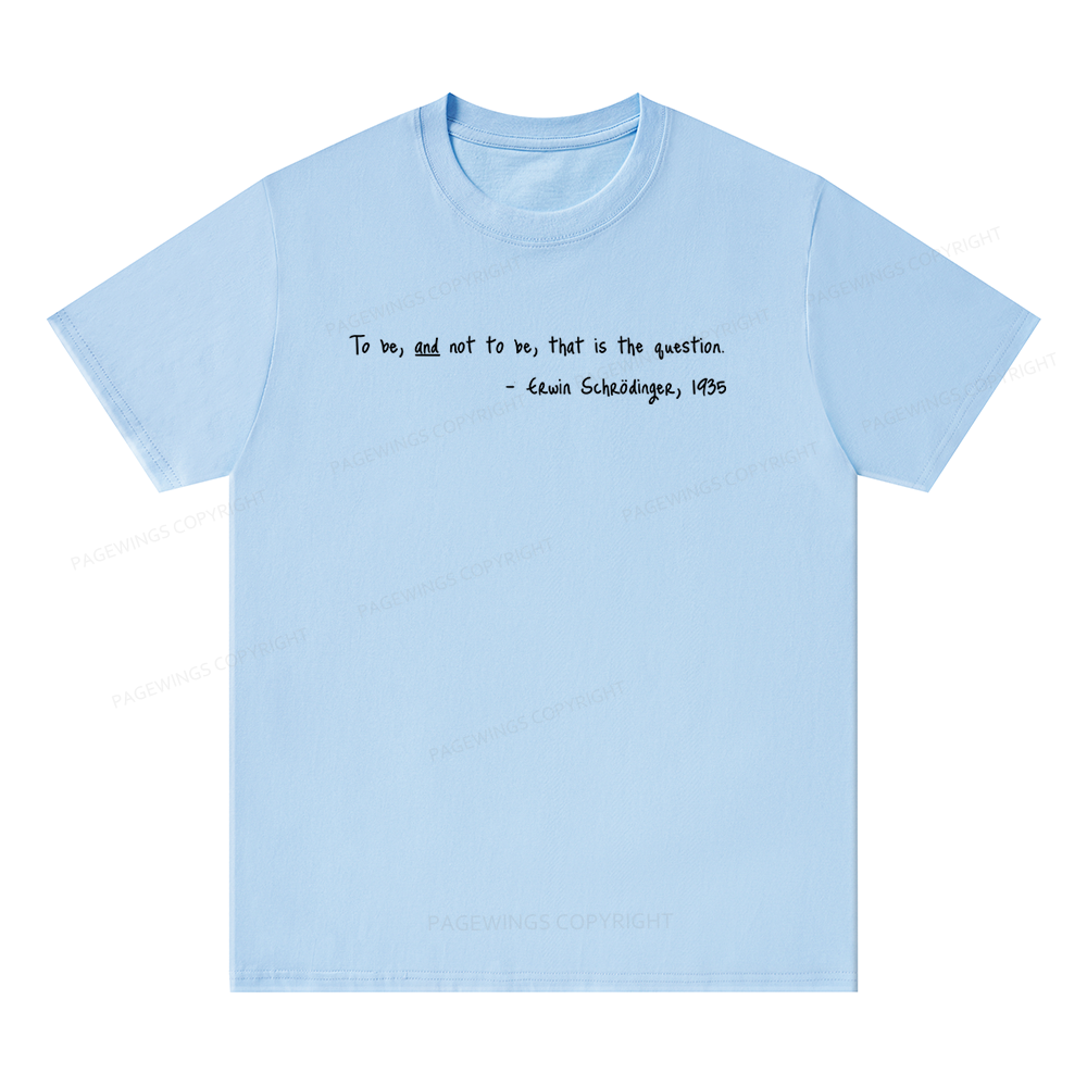 Pagewing Shakespeare Schrodinger Bookish Unisex Classic T-shirt