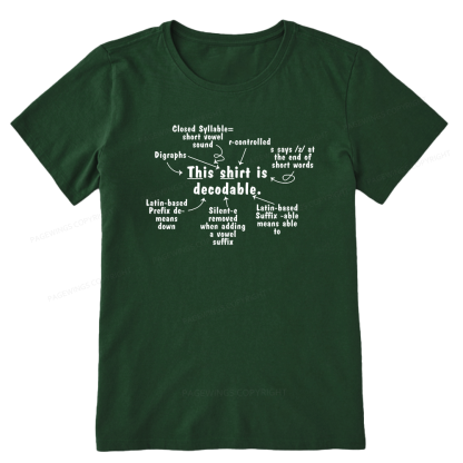 Pagewing This Shirt Is Decodable16123 Bookish Unisex Classic T-shirt
