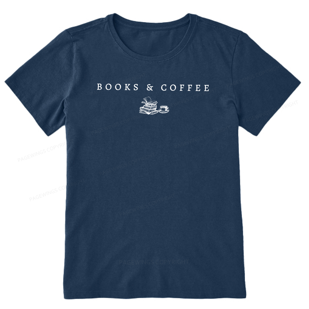 Pagewings Books and Coffee16006 Bookish Unisex Classic T-shirt