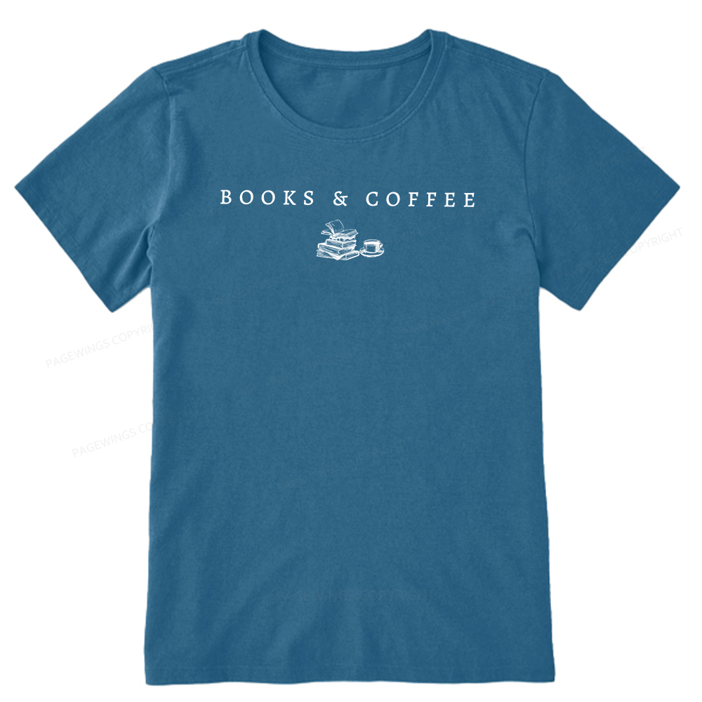 Pagewings Books and Coffee16006 Bookish Unisex Classic T-shirt