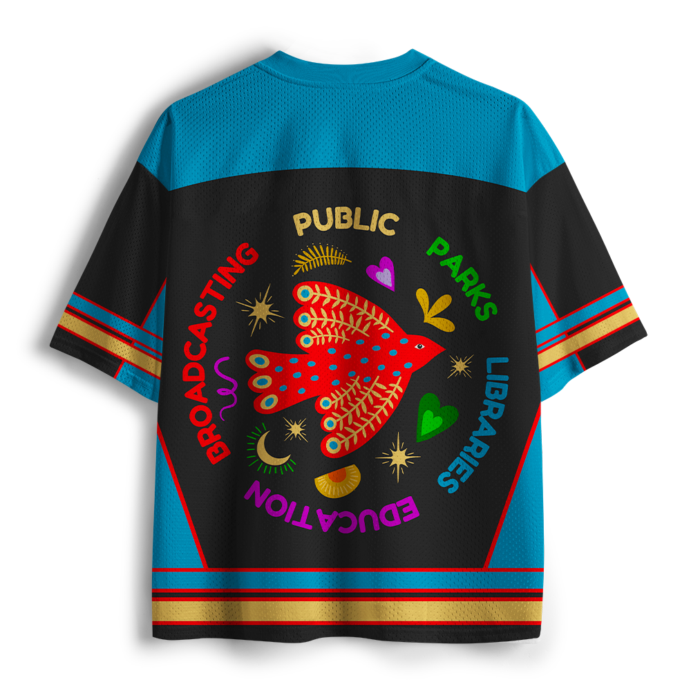 Pagewings Public Library Unisex Mesh Jersey