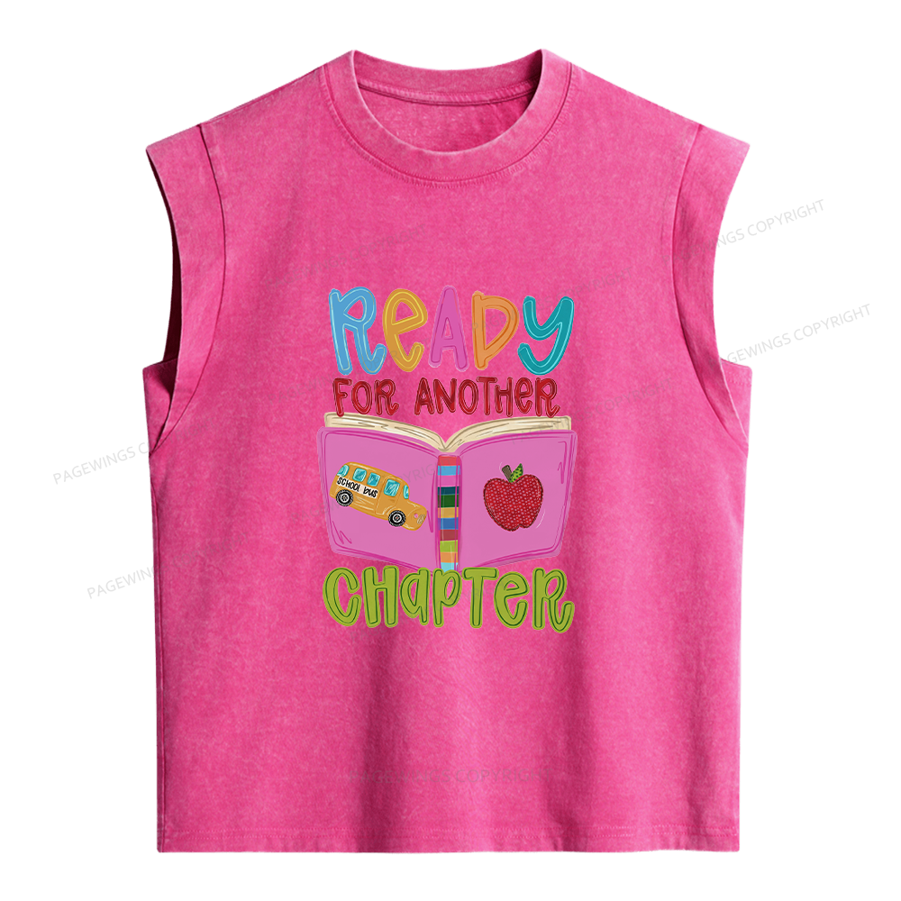 Pagewings Ready For Another Chapter Women's Washed Tank Top