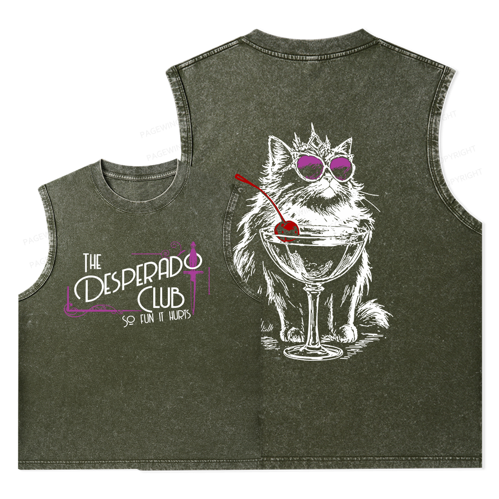 Pagewings Desperado Club15506 Bookish Unisex Washed Tank Top