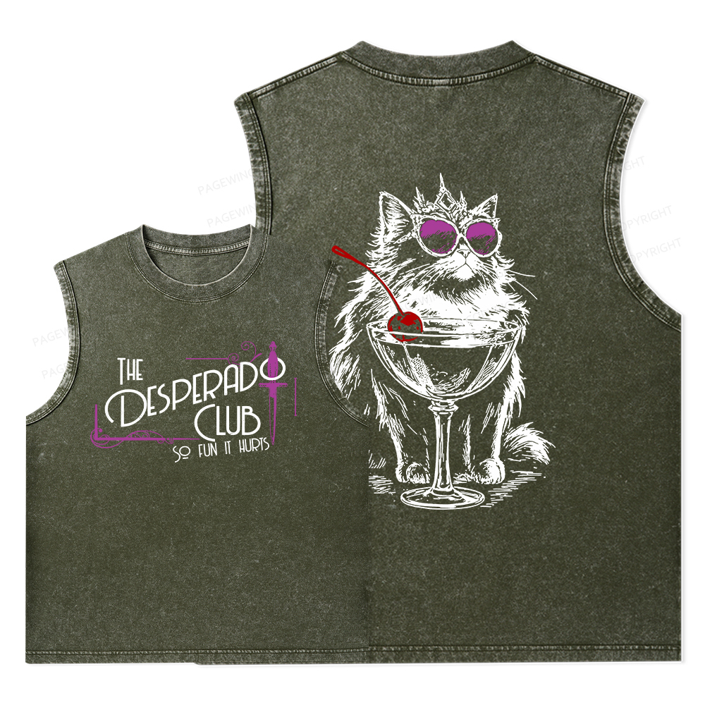 Pagewings Desperado Club15506 Bookish Unisex Washed Tank Top