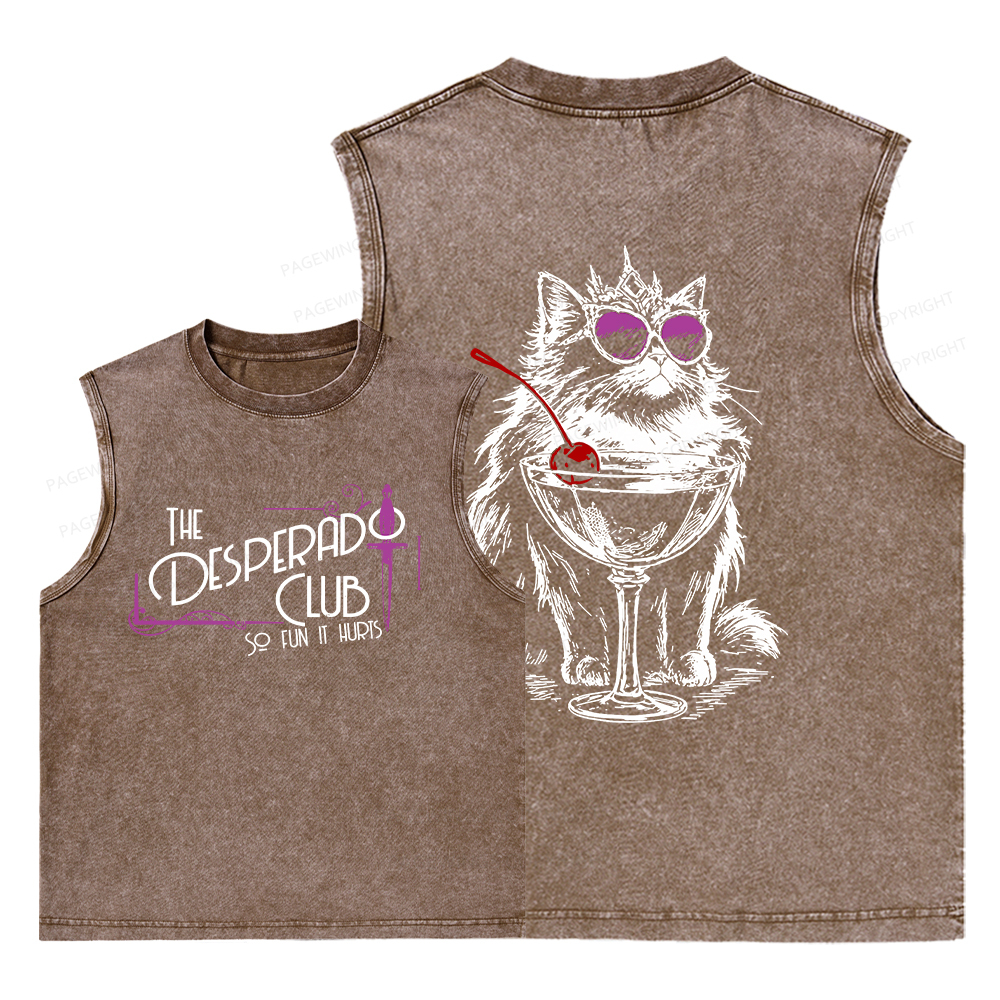 Pagewings Desperado Club15506 Bookish Unisex Washed Tank Top