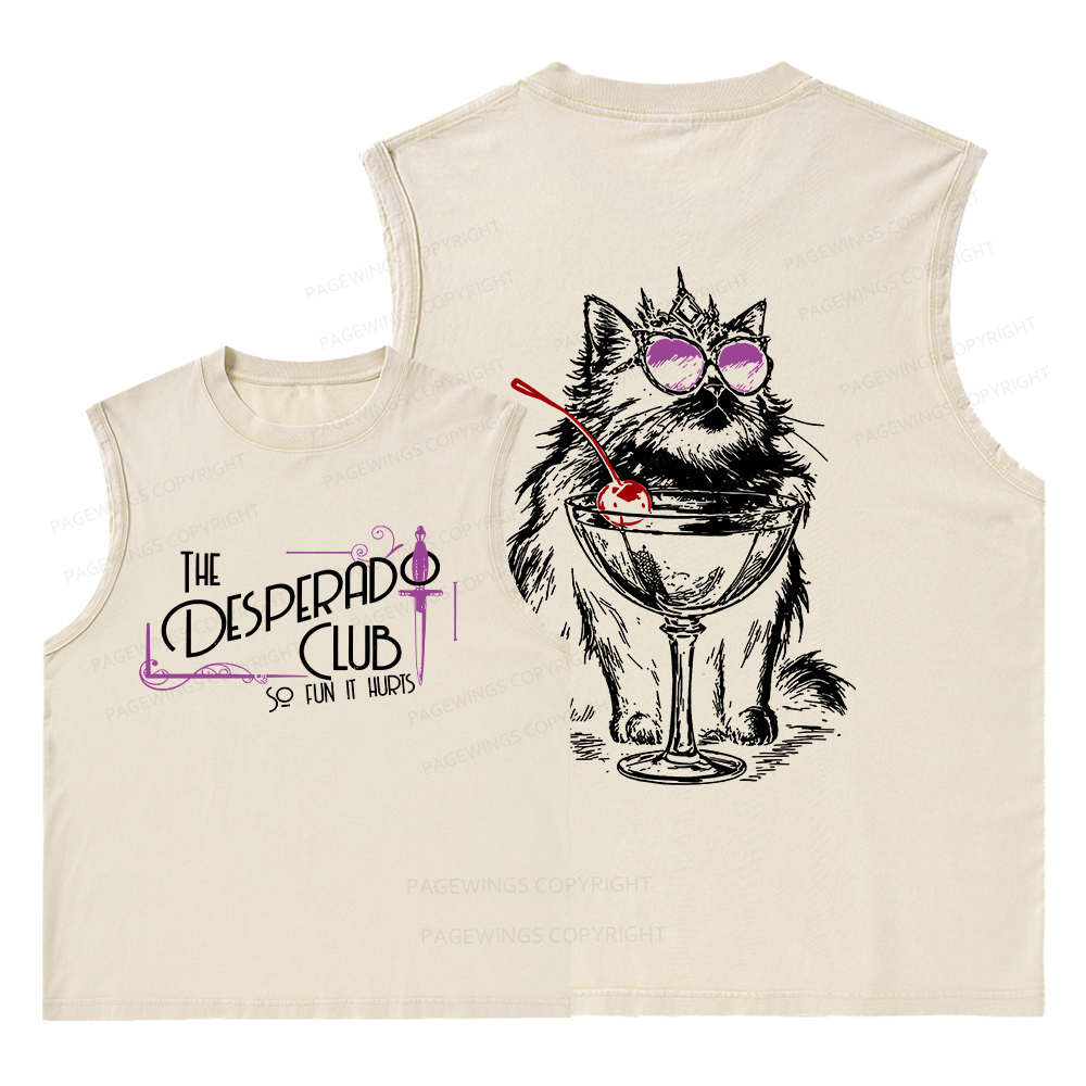 Pagewings Desperado Club15506 Bookish Unisex Washed Tank Top