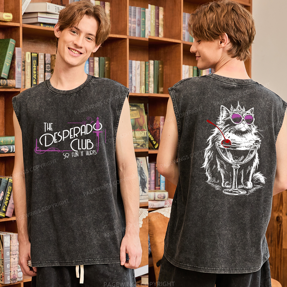 Pagewings Desperado Club15506 Bookish Unisex Washed Tank Top