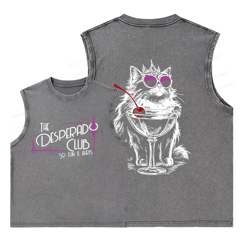 Pagewings Desperado Club15506 Bookish Unisex Washed Tank Top