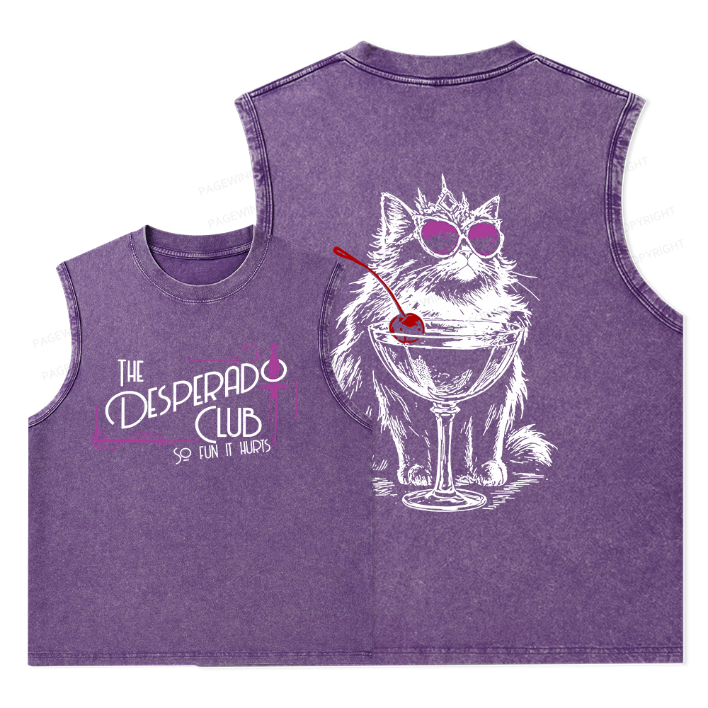 Pagewings Desperado Club15506 Bookish Unisex Washed Tank Top