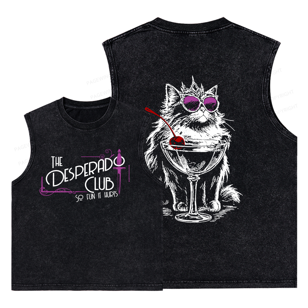 Pagewings Desperado Club15506 Bookish Unisex Washed Tank Top