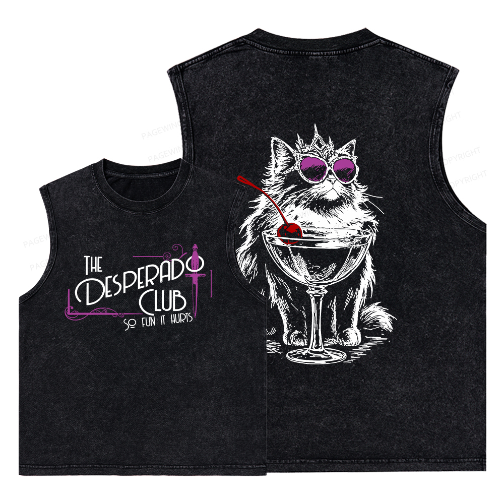Pagewings Desperado Club15506 Bookish Unisex Washed Tank Top