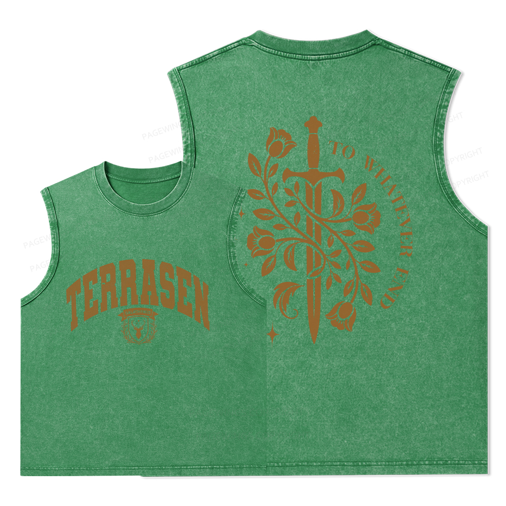 Pagewings Fantasy Novel Lovers16137 Bookish Unisex Washed Tank Top