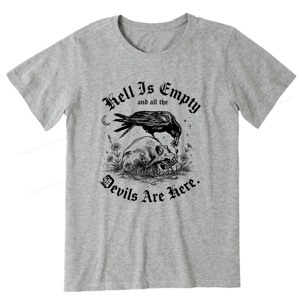 Pagewings Hell Is Empty16261 Bookish Unisex Classic T-shirt