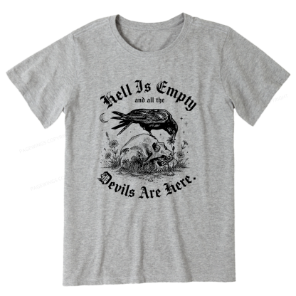 Pagewings Hell Is Empty16261 Bookish Unisex Classic T-shirt