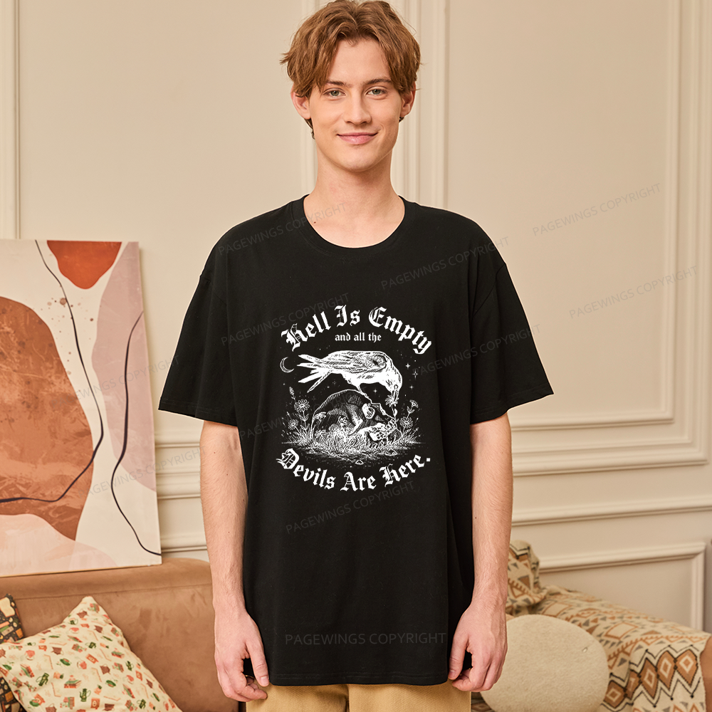 Pagewings Hell Is Empty16261 Bookish Unisex Classic T-shirt