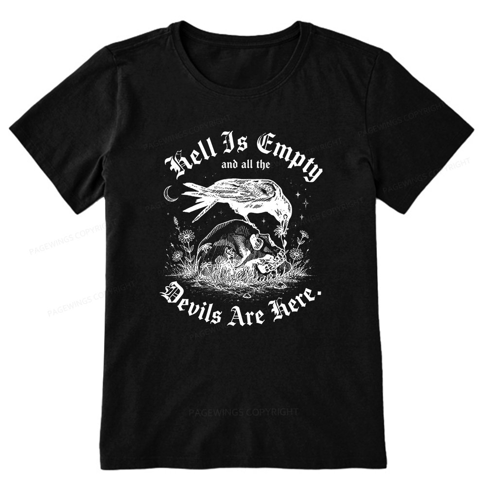 Pagewings Hell Is Empty16261 Bookish Unisex Classic T-shirt