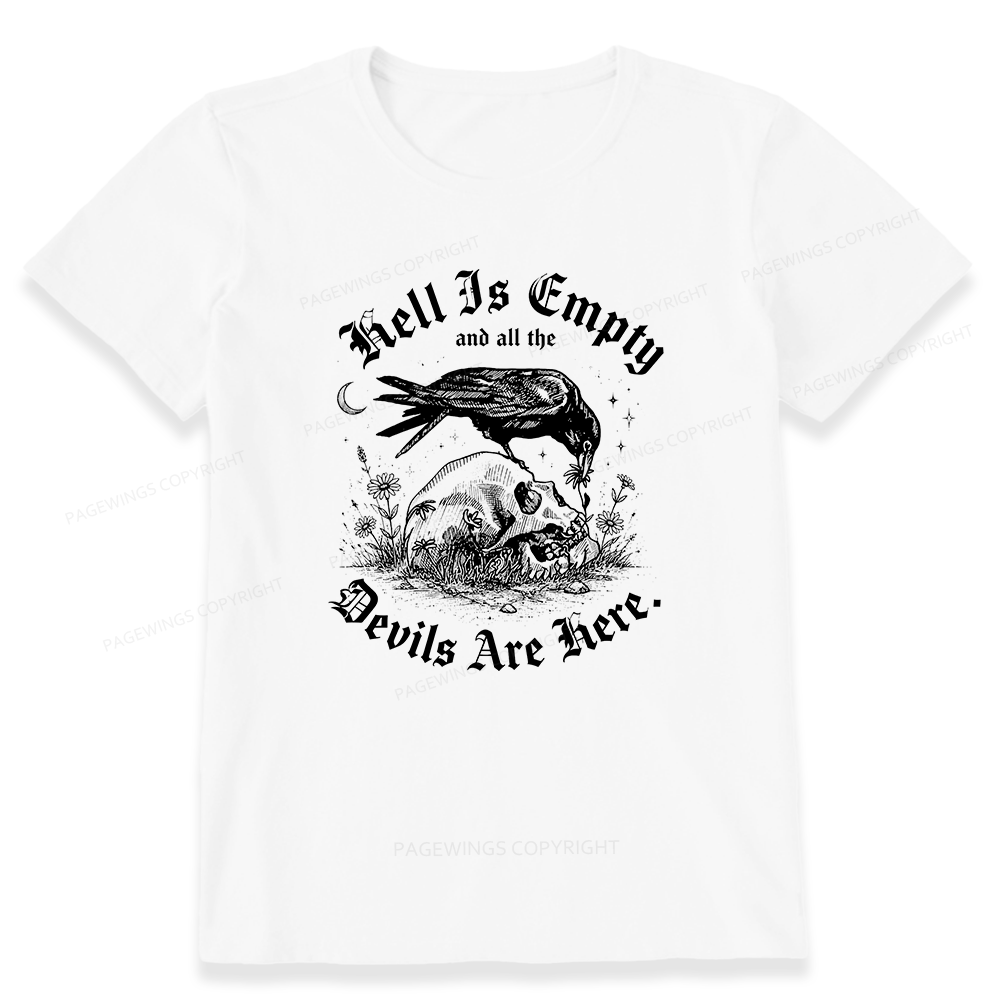 Pagewings Hell Is Empty16261 Bookish Unisex Classic T-shirt
