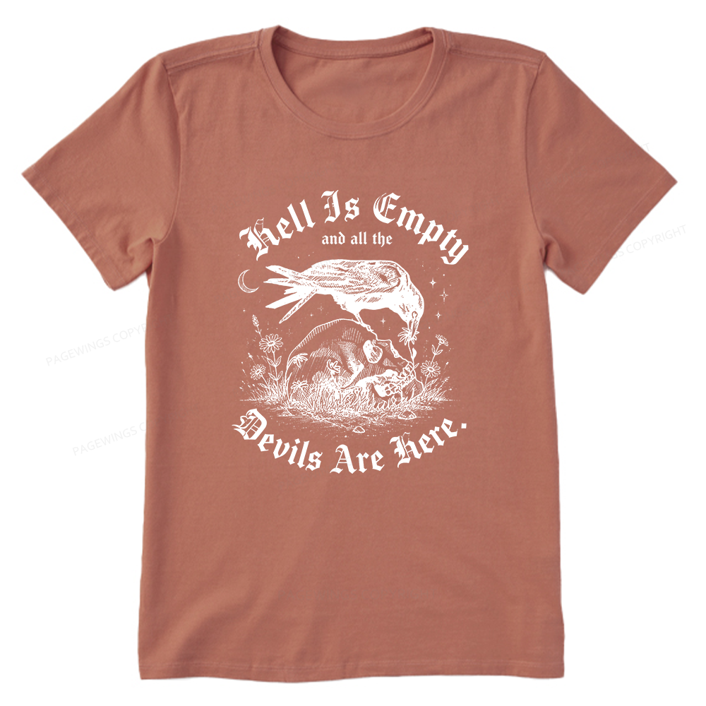 Pagewings Hell Is Empty16261 Bookish Unisex Classic T-shirt