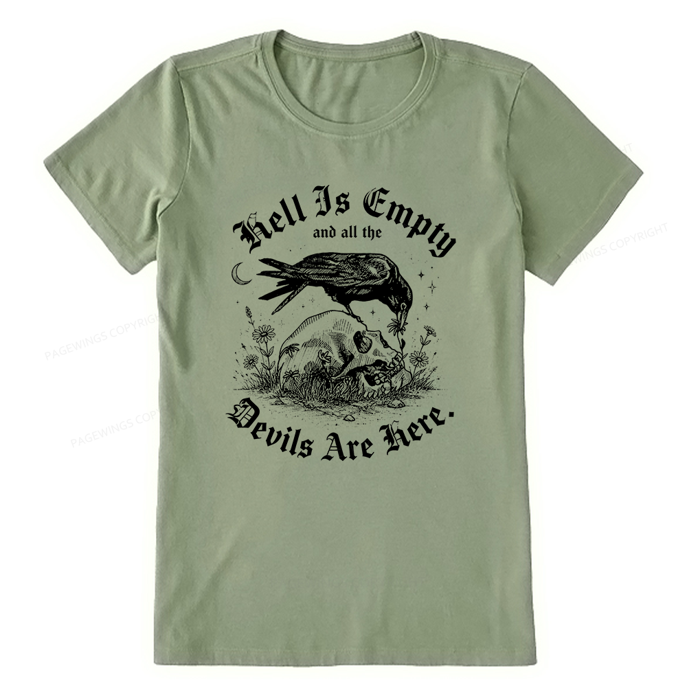 Pagewings Hell Is Empty16261 Bookish Unisex Classic T-shirt