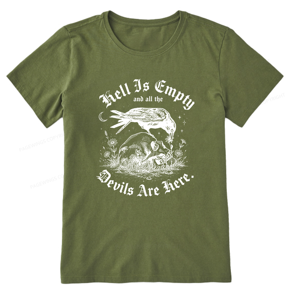 Pagewings Hell Is Empty16261 Bookish Unisex Classic T-shirt