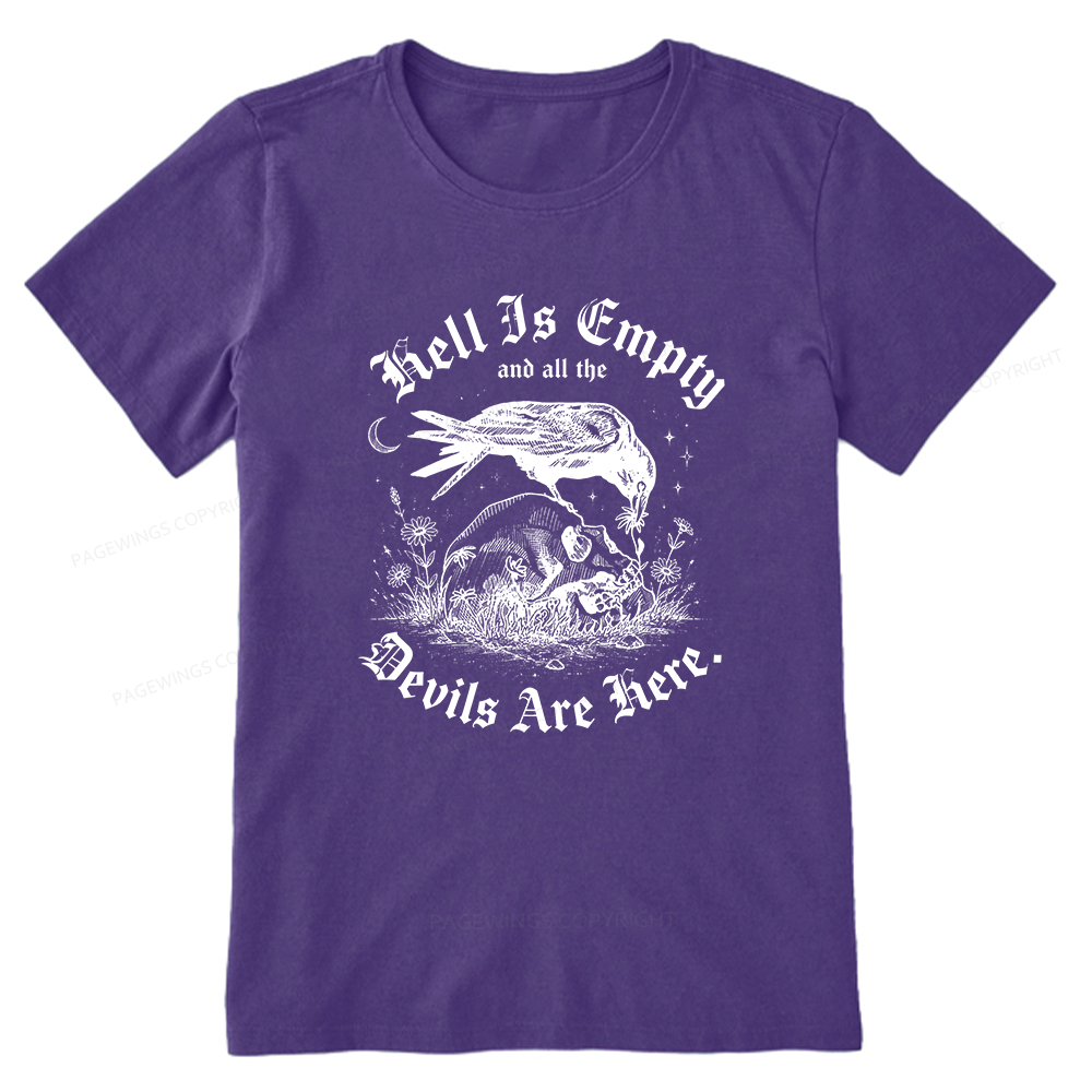 Pagewings Hell Is Empty16261 Bookish Unisex Classic T-shirt