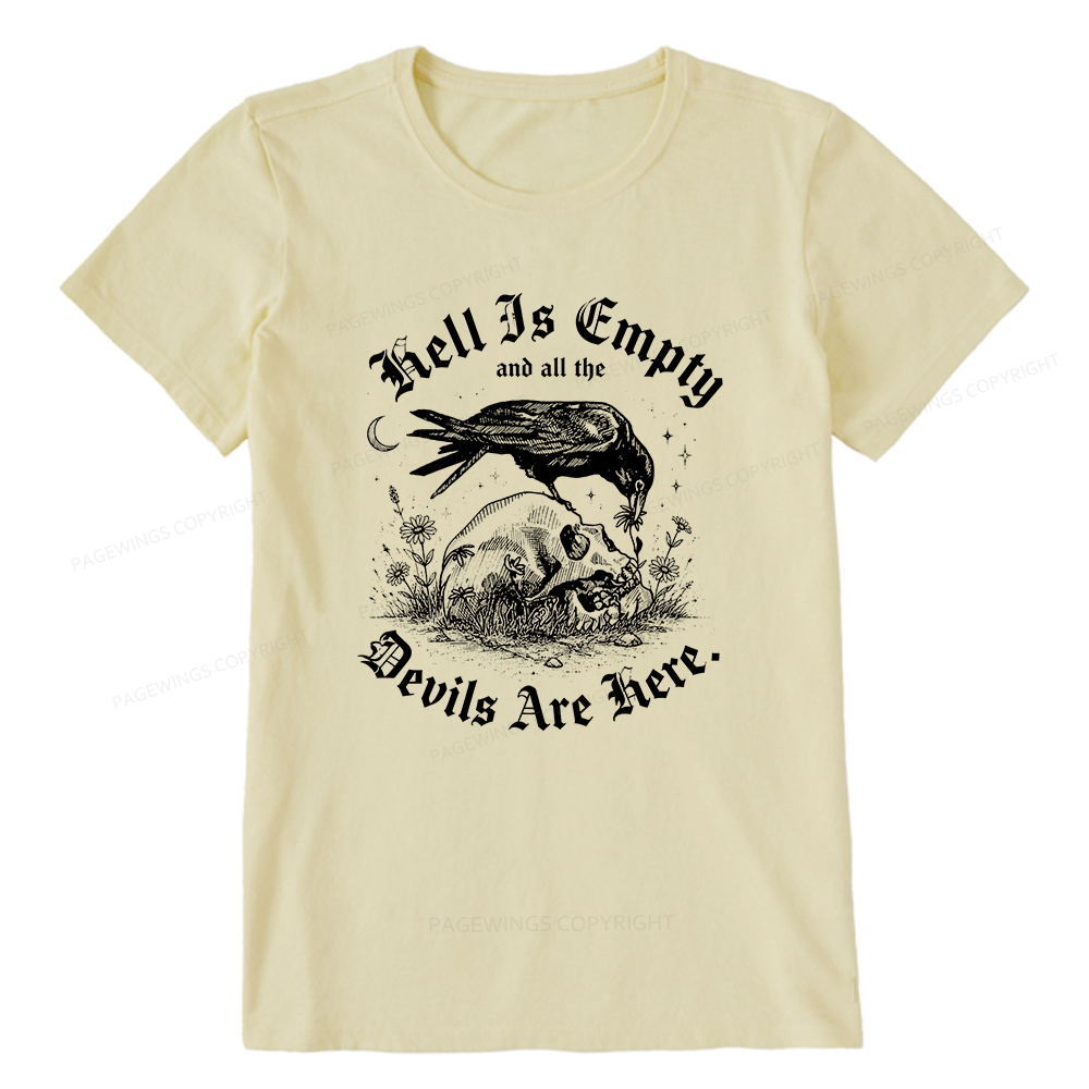Pagewings Hell Is Empty16261 Bookish Unisex Classic T-shirt