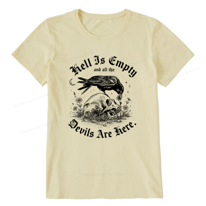 Pagewings Hell Is Empty16261 Bookish Unisex Classic T-shirt