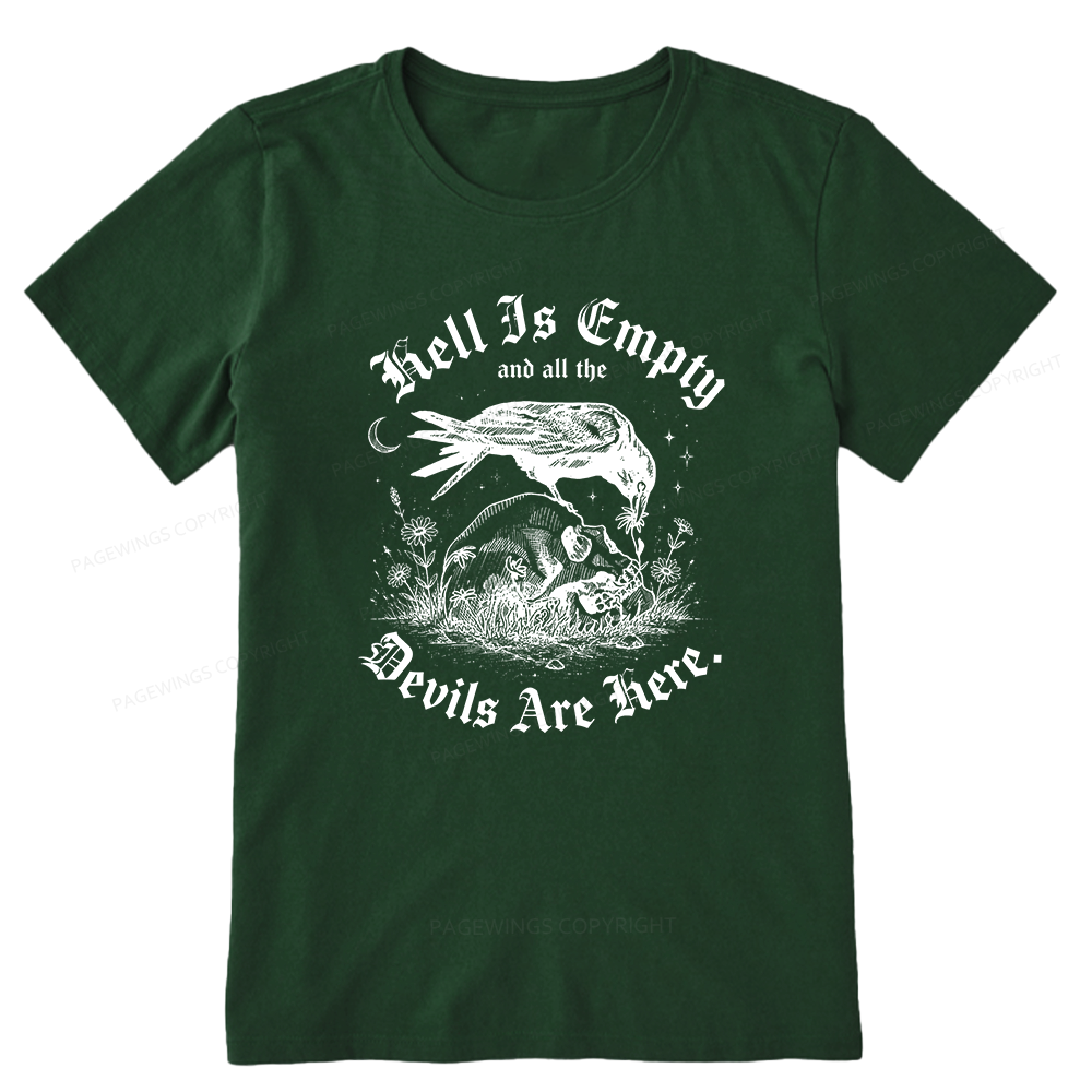 Pagewings Hell Is Empty16261 Bookish Unisex Classic T-shirt