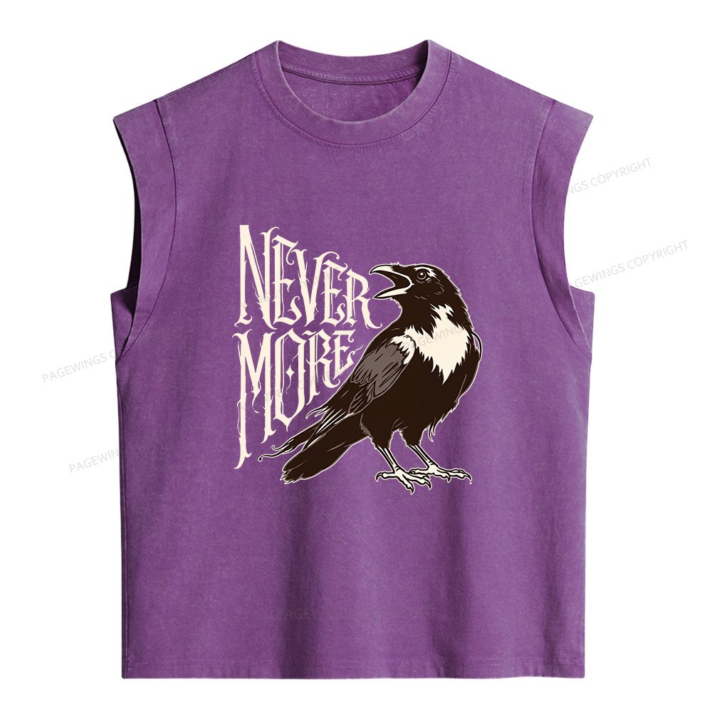 Pagewings Nevermore Women's Washed Tank Top