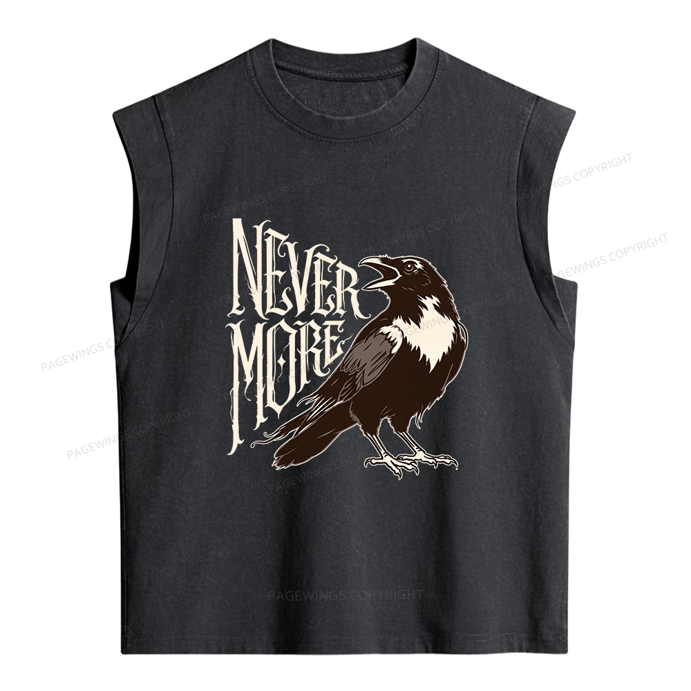 Pagewings Nevermore Women's Washed Tank Top