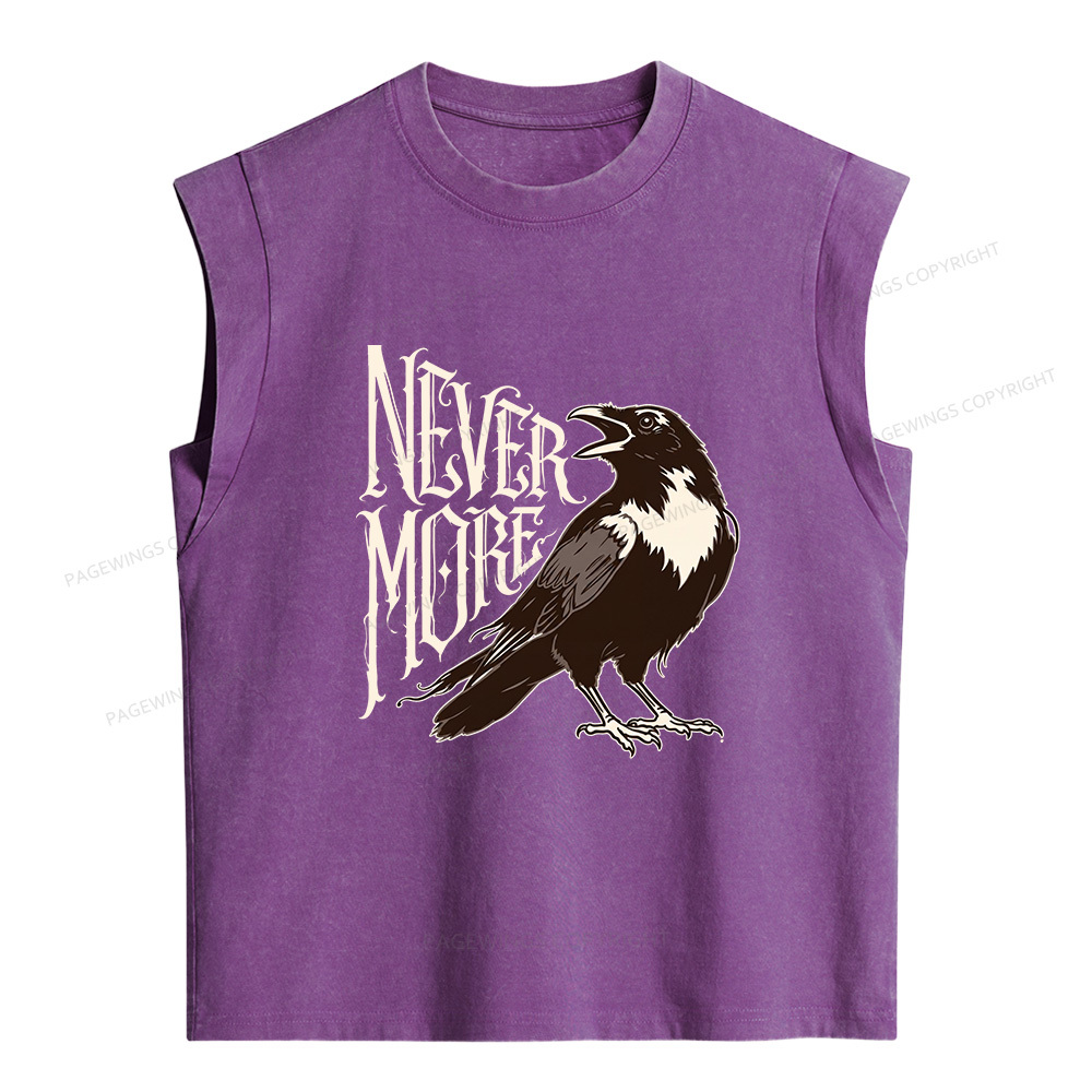 Pagewings Nevermore Women's Washed Tank Top